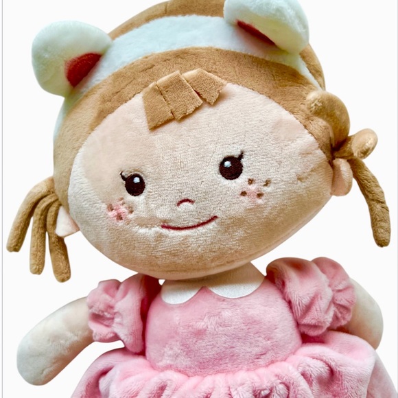 Girl Pink Plush Doll - Picture 2 of 6